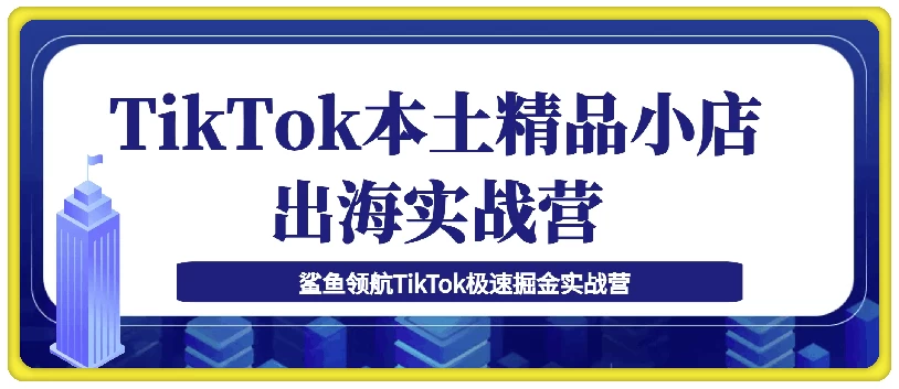 TikTok小店出海实战营：跨境电商运营与爆款选品策略-夸夸软件库