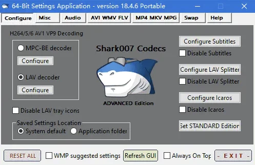 Shark007 Codecs 多媒体编解码器优质套件 v20.0.2 绿色版-夸夸软件库